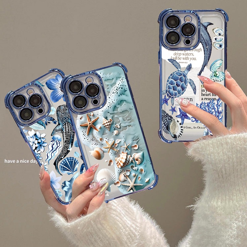Vivo V40 - Marine Life Shark Plating Phone Case