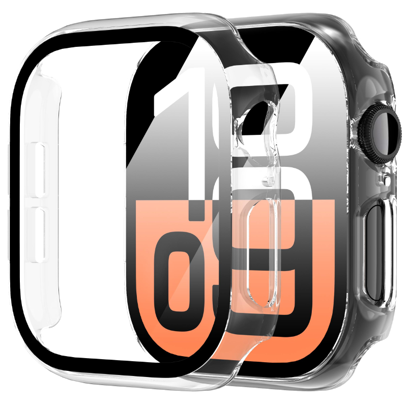 Tempered Glass+Case For Apple  - Smartwatch Band Accessories 评论和价格