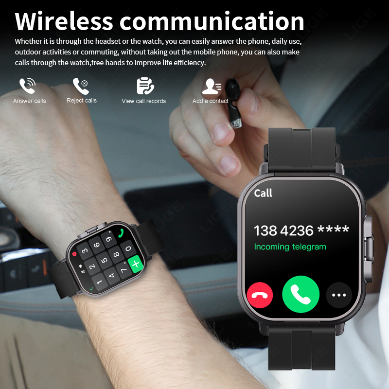 LIGE New 2 In 1 TWS Smart Watc - Smartwatch Headset 评论和价格