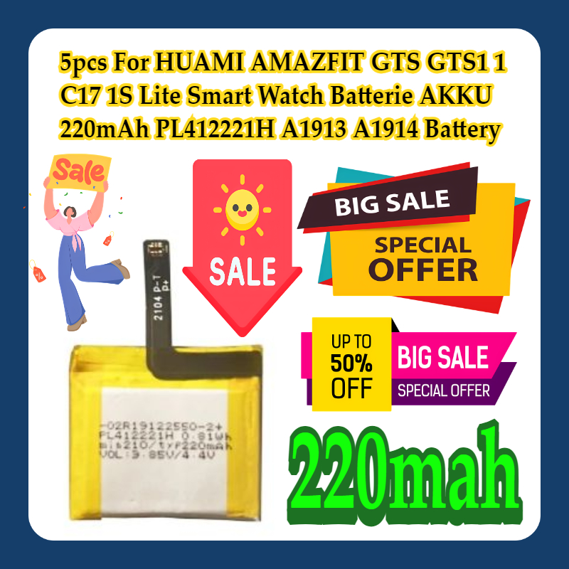 5pcs For HUAMI AMAZFIT GTS GTS - Smartwatch A1914 评论和价格