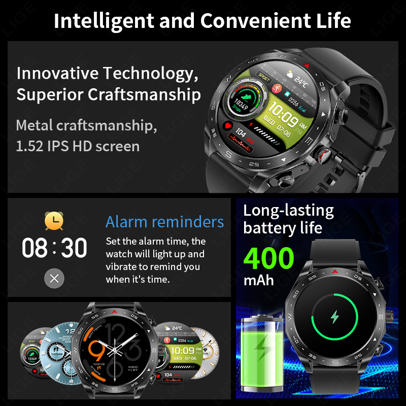 LIGE TWS 2‑in‑1 Smart Watch wi - Smartwatch Headset 评论和价格