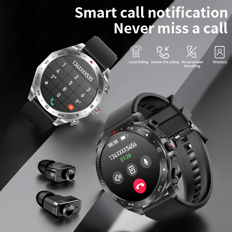 LIGE TWS 2‑in‑1 Smart Watch wi - Smartwatch Headset 评论和价格
