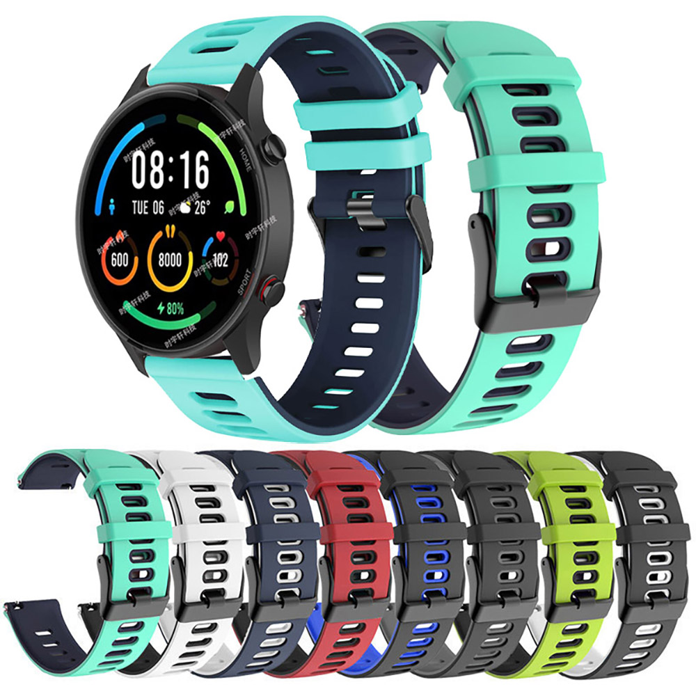 22mm Two-Tone Sports Strap For - Xiaomi Smartwatch S3 Accessories 评论和价格