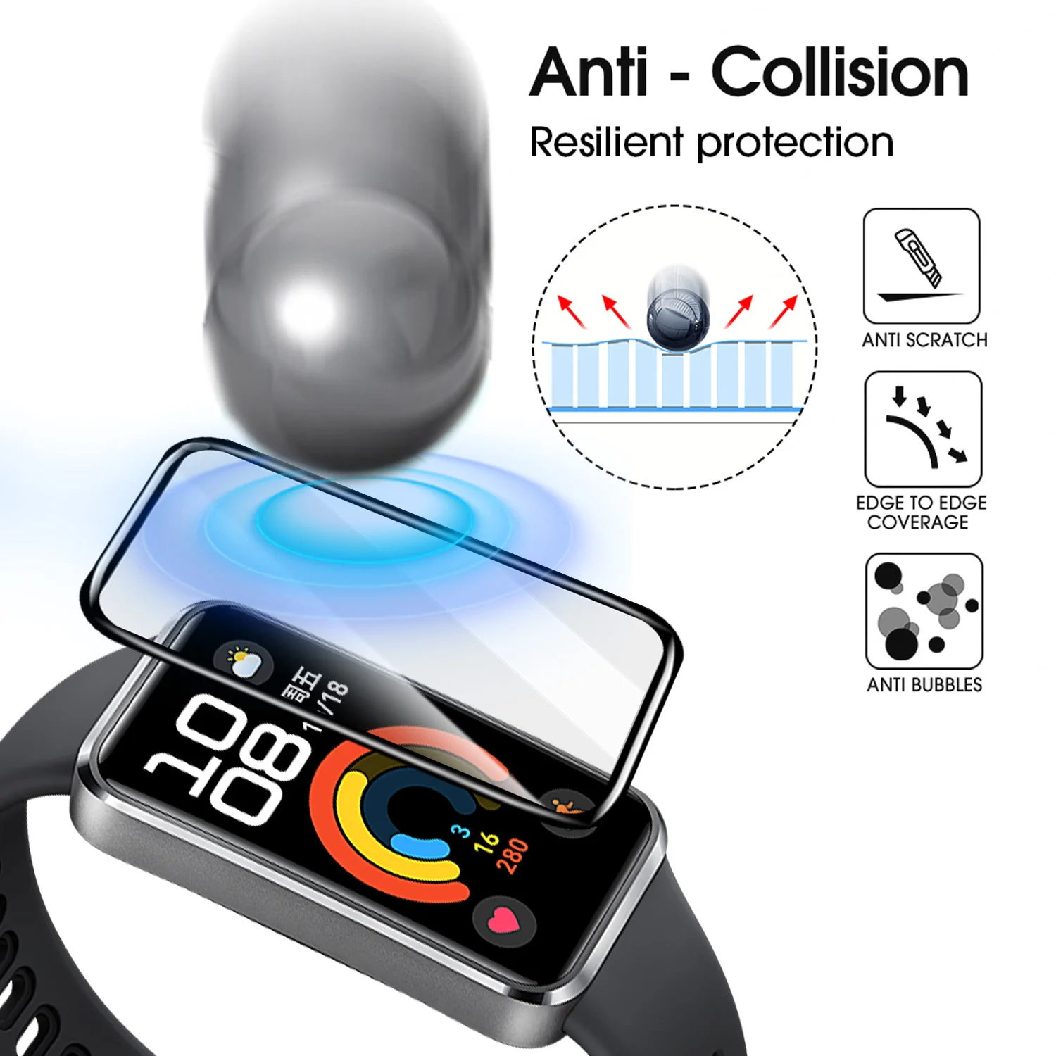 Flexible Screen Protectors for - Smartwatch Band Accessories 评论和价格