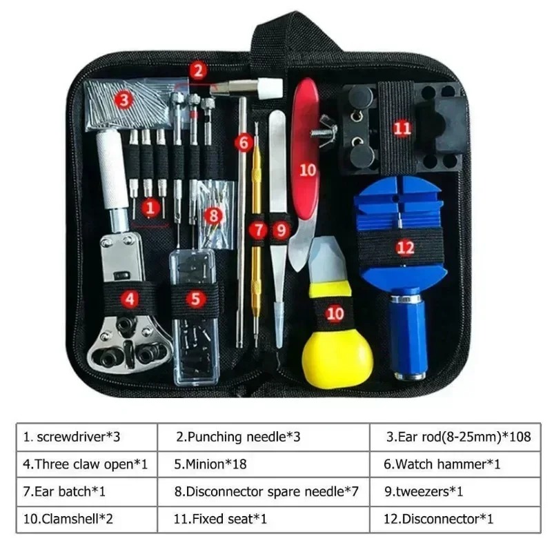 147Pcs Watchmaker Repair Tool  - Tool Kit Strap Change 评论和价格